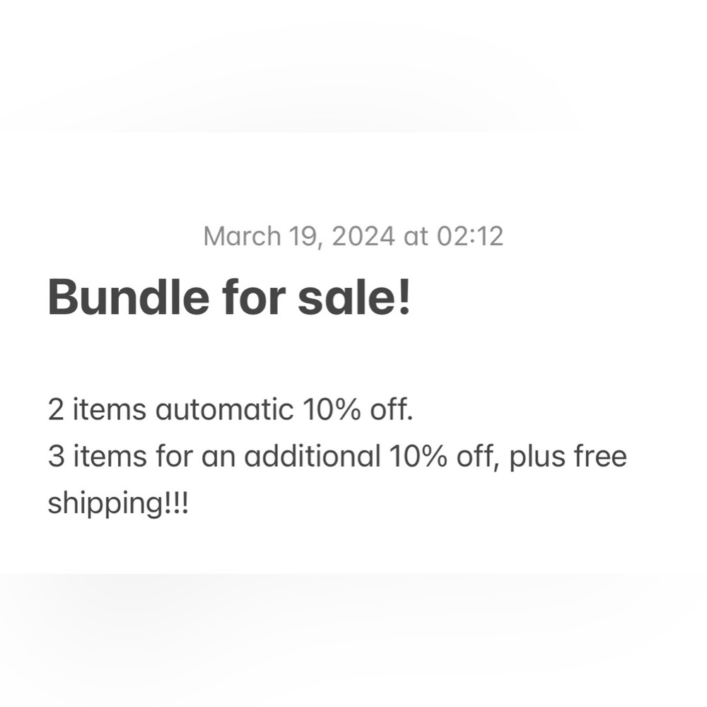 Bundle for sale